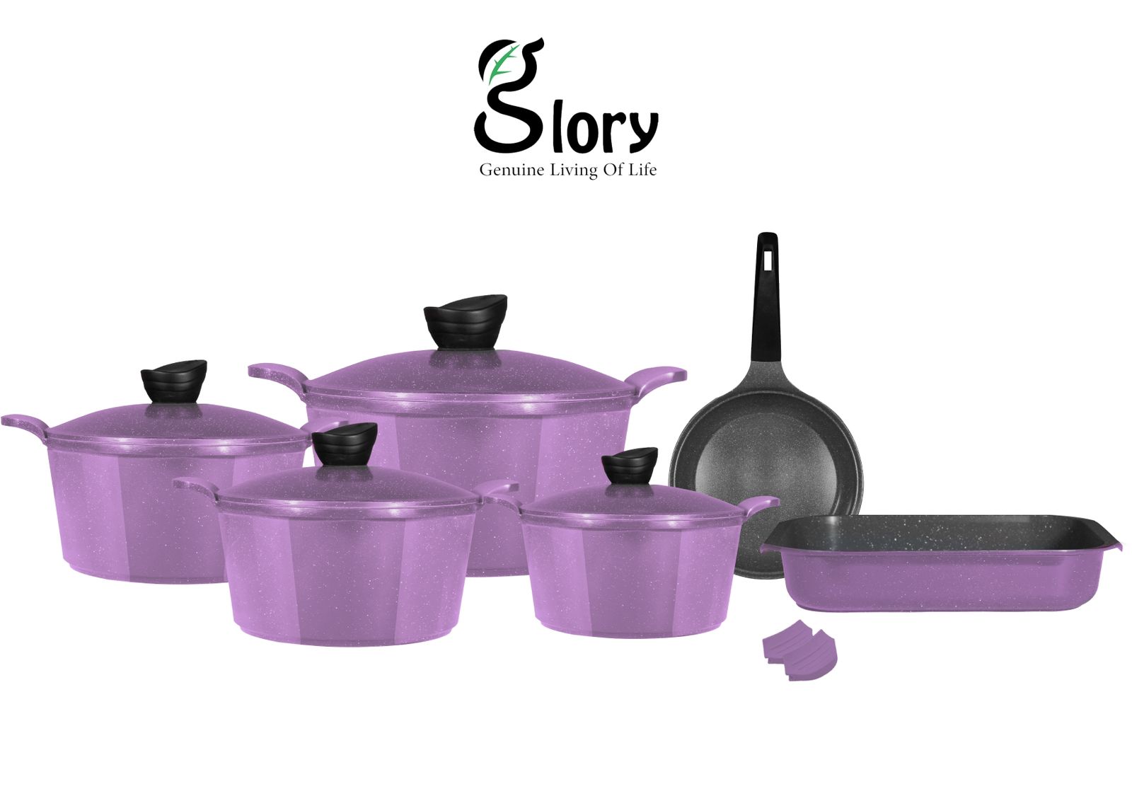 Lux cookware set, 12 pieces